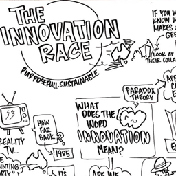 Innovation Race infograph sketch