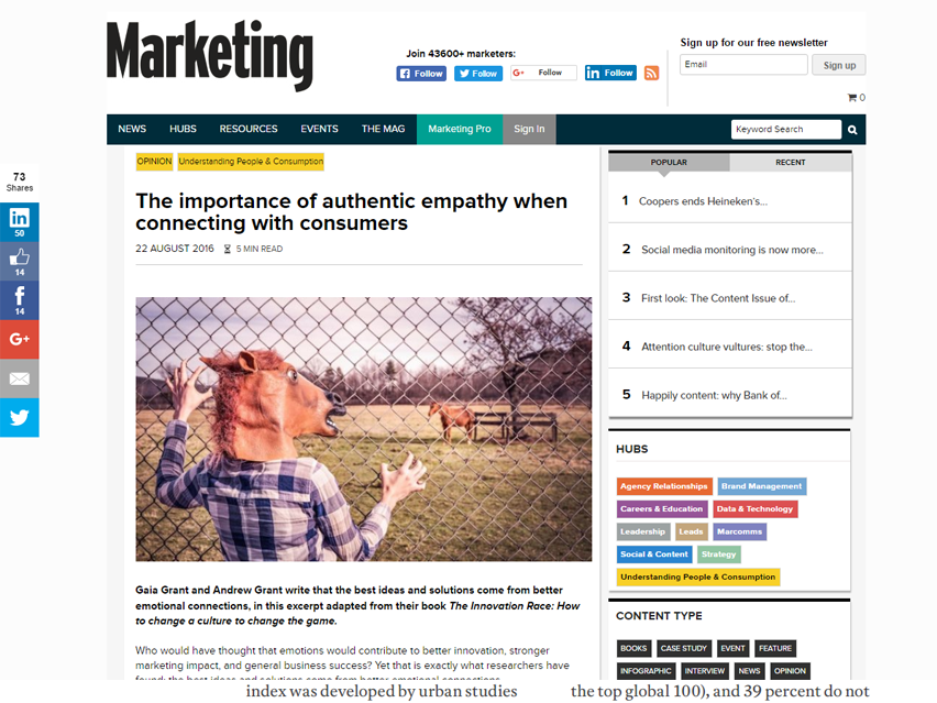 The importance of authentic empathy when connecting with consumers